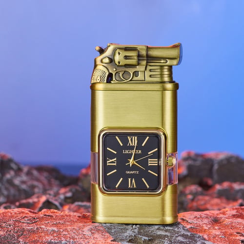 Encendedor a prueba de viento con bisel para reloj vintage