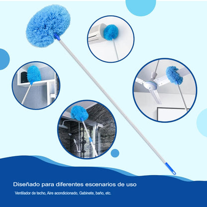 Limpiador para ventilador de techo con mango largo extensible