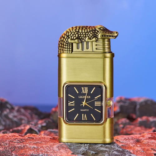 Encendedor a prueba de viento con bisel para reloj vintage