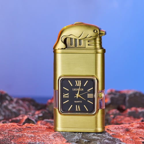 Encendedor a prueba de viento con bisel para reloj vintage