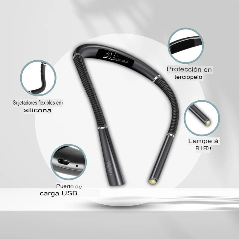 Lámpara de lectura flexible