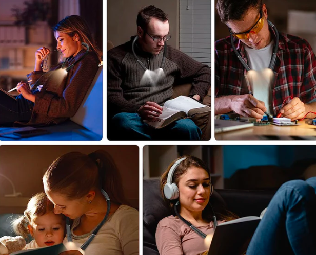 Lámpara de lectura flexible