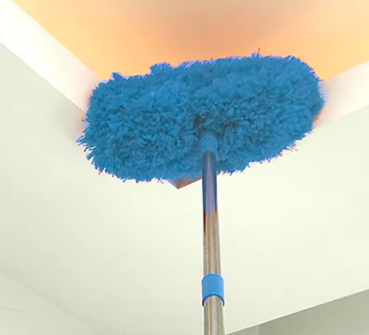 Limpiador para ventilador de techo con mango largo extensible