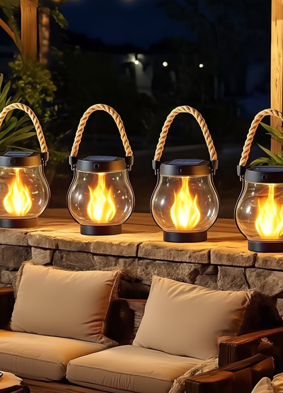 Faroles solares para exteriores