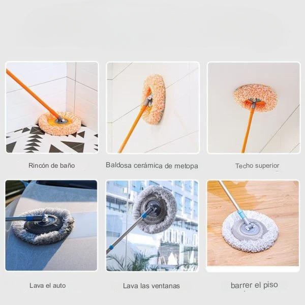 Vasteer™ Fregona de limpieza giratoria 360° y ajustable